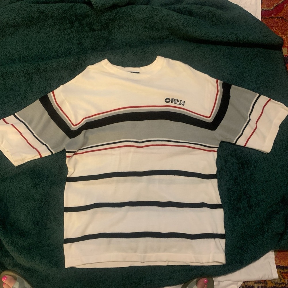 Vtg Y2K grunge southpole striped knit punk skater sweater shirt